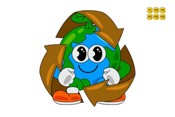 Cartoon Earth Character Vector Art 11: A Seller's Review of Graphics and Illustrations