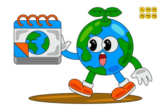 Cartoon Earth Character Vector Art 24: A Designer's Review
