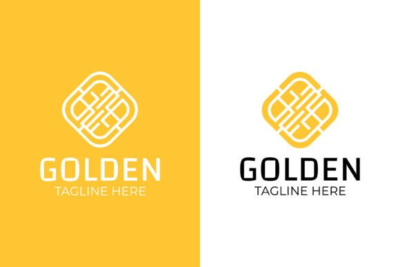 Golden Contact Electronic Chip Logo: A Designer's Take on Modern Graphics and Logos