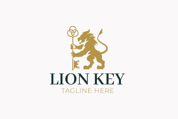 Illustration Abstract Lion Key Logo Review