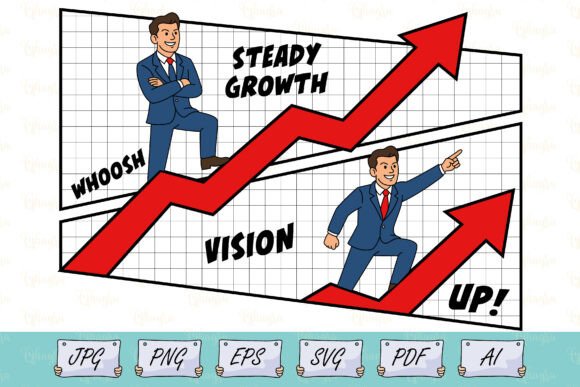 Leadership and Vision Growth Chart SVG: Essential Graphics for Illustrations