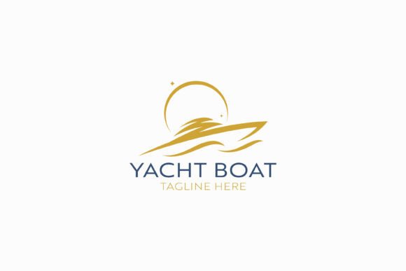 Luxury Yacht Boat Logo Exclusive Ocean Graphics and Logos