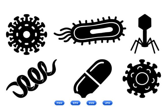 Microbe Science Icon Pack: Essential Graphics for Crafts