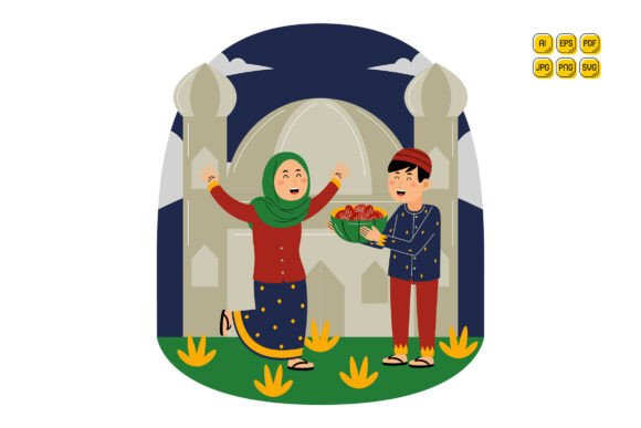 Muslim Couple Sharing Dates at Mosque Review