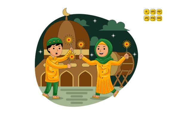 Muslim Man Woman Playing Sparklers Review