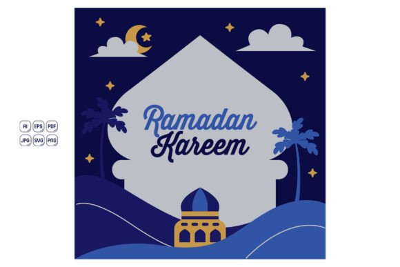 Ramadan Kareem Greeting Card 03: Premium Graphics and Illustrations for Publishers