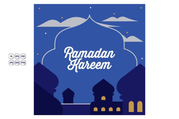 Ramadan Kareem Greeting Card 06: Premium Graphics and Illustrations for Modern Publishing