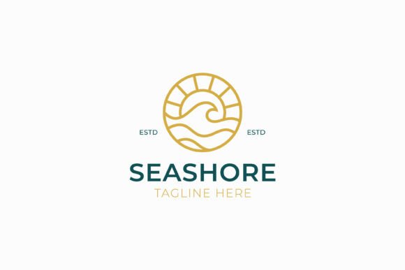 Wave Ocean Seashore Beach Logo Badge Review